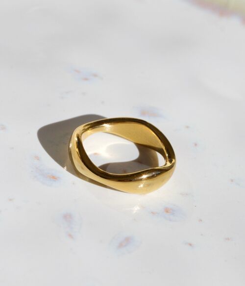 Wave Layering Stacking Ring