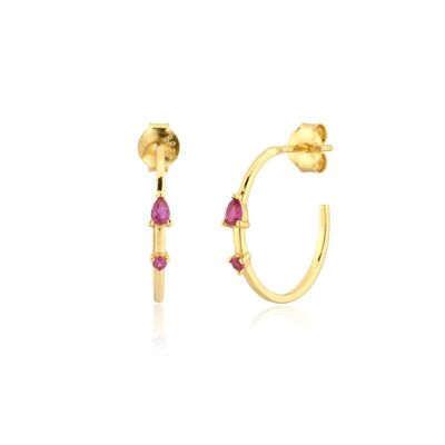 Dainty Gold huggie hoops