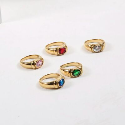 Emily - Vintage Crystal Ring