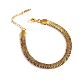 Alonna - Bracelet chaîne à chevrons 6 mm 10