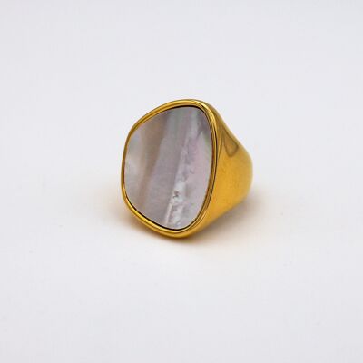 Large Mother of Pearl Statement Ring