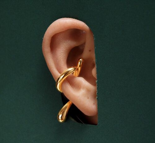 S-Shape Cuff Non-Piercing Earrings