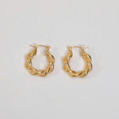 Jonquille - Twisted Huggy Hoops