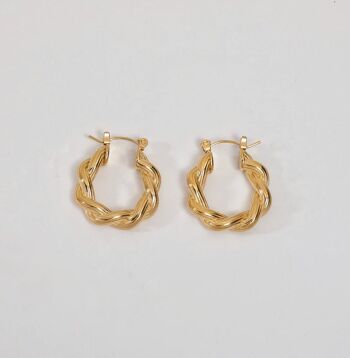 Jonquille - Twisted Huggy Hoops 1