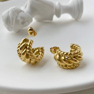 Kaleb - Boucles d'oreilles grosses cordes