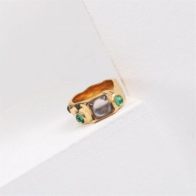 Riley - Inset Glass Ring