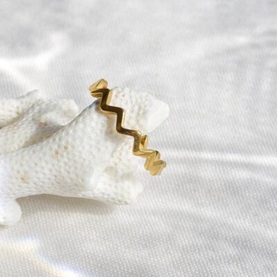 Atticus - Dainty ZigZag Stacking Ring