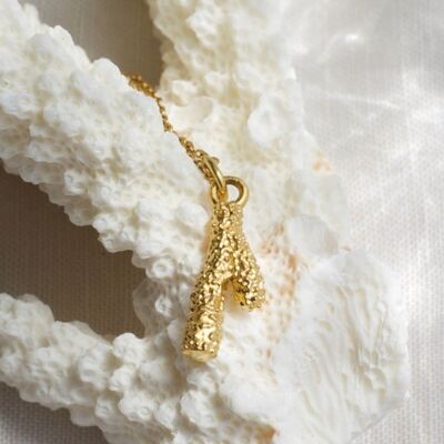 Ares - Coral Branch Pendant Necklace