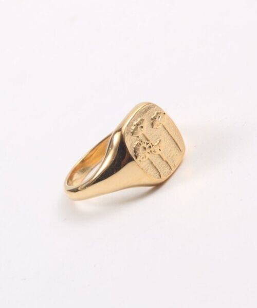 Max - Square Flower Field Signet Ring