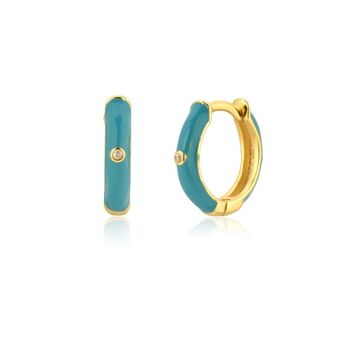 Blanch - Ename Glaze Huggie Hoops Différentes Couleurs 3