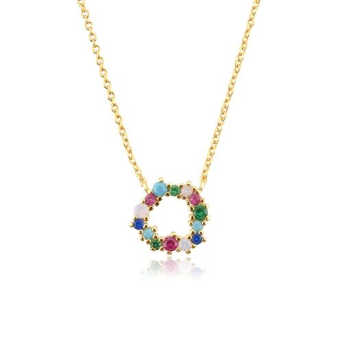 Carmel - Tutti Frutti Rainbow Open Charm Necklace