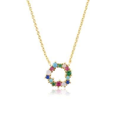 Carmel - Tutti Frutti Rainbow Open Charm Necklace