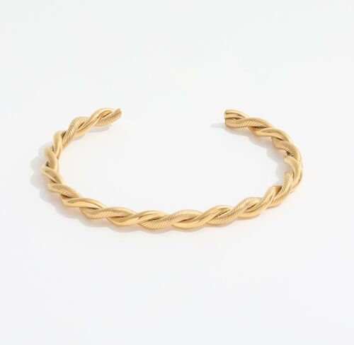 Ailen - Twist Rope Cuff Bangle 2 Styles