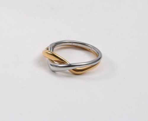 Pierini - Intertwined Gold-Silver Knot Ring