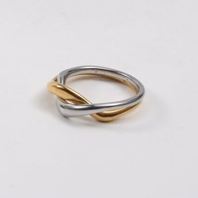 Pierini - Intertwined Gold-Silver Knot Ring
