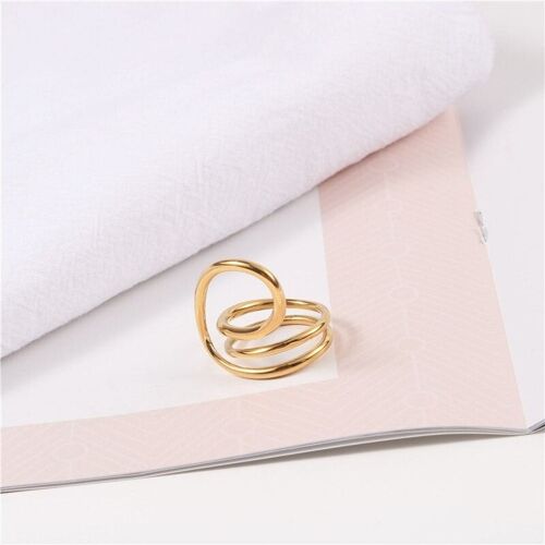 Majestic - Contemporary Statement Gold Band Ring