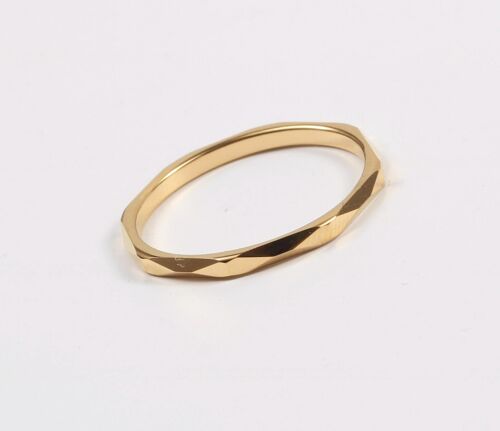 Eui - Hammered Gold Band Ring