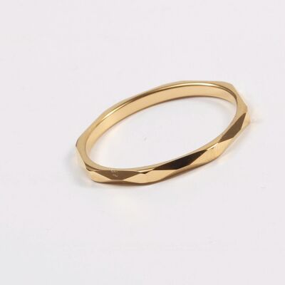 Eui - Hammered Gold Band Ring