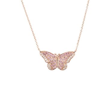 Suzan - Collier pendentif à breloque papillon 4