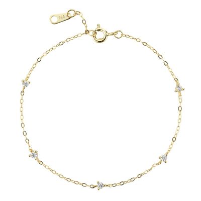 Milano - Pulsera de cadena Simple Gold by Starlight