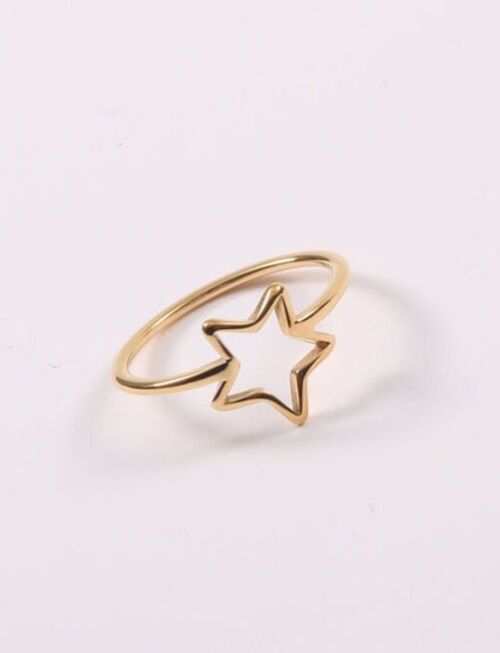 Star - Cut Out Minimalist Starburst Ring
