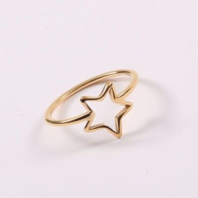Star - Cut Out Minimalist Starburst Ring