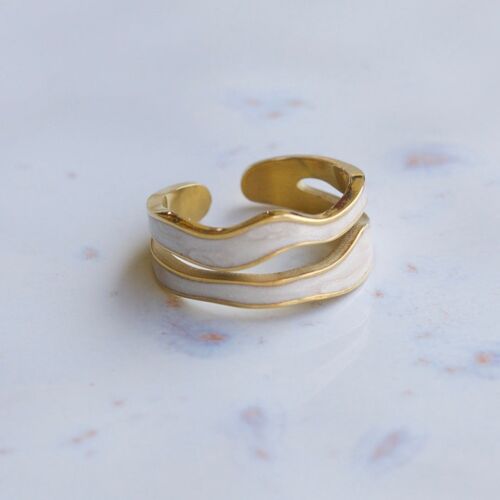 Doe - Double Layer Ice Cream Enamel Glaze Rings