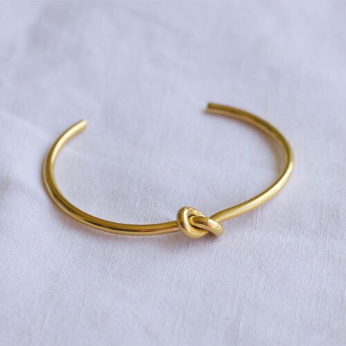 Siler - Tie the Knot Polished Cuff Bracelet Gold