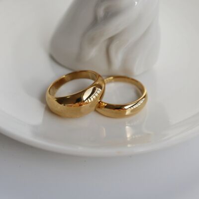 Cindy - Bubble Gold Ring Bands