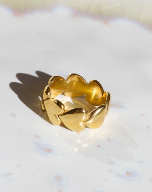 Love Heart Band Ring