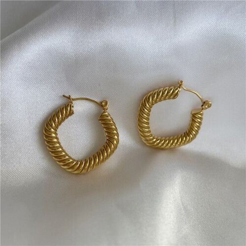 Ziven  - Twisted Geometric Hoop Earrings