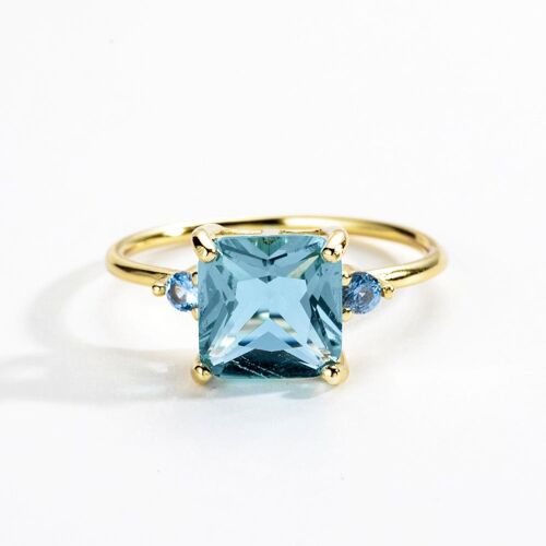 Michail - Large Crystal Statement Ring Rose Cut Diamond