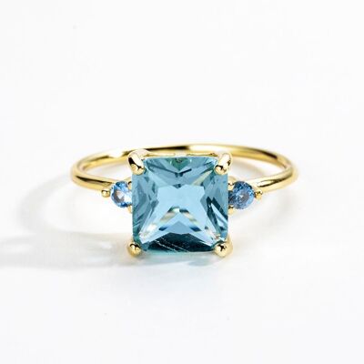 Mikhail - Large Crystal Statement Ring Rose Cut Diamond