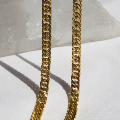 Sienna - Chunky Curb Chain Necklace 9mm