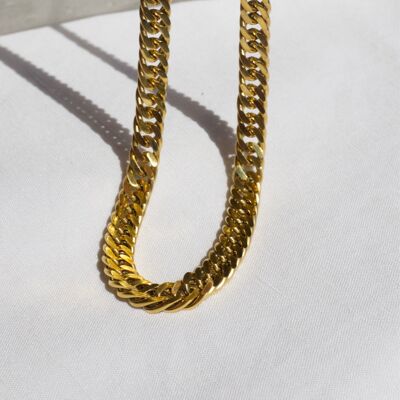 Sienna - Chunky Curb Chain Necklace 9mm