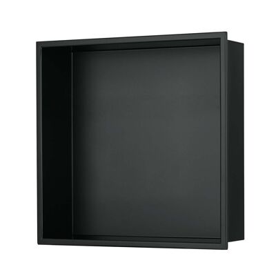 Stainless Steel Wall Niche Minimal Matt Black in 30x30, 60x30 cm