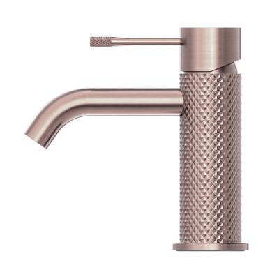 Mezclador de lavabo Stilform serie Iconic en cobre cepillado