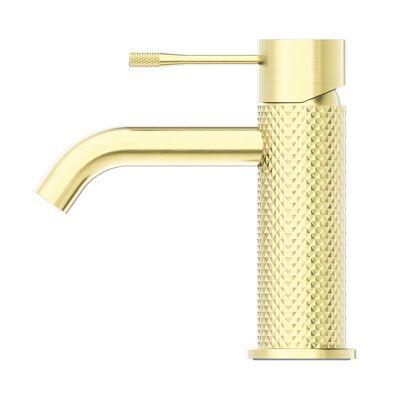 Stilform basin mixer from the Iconic series in brushed brass