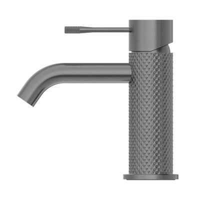 Stilform basin mixer from the Iconic series in gunmetal