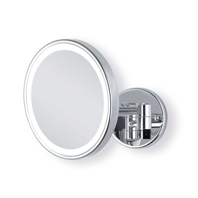 Miroir cosmétique design LED grossissement 3x / 200mm / dimmable / connexion directe