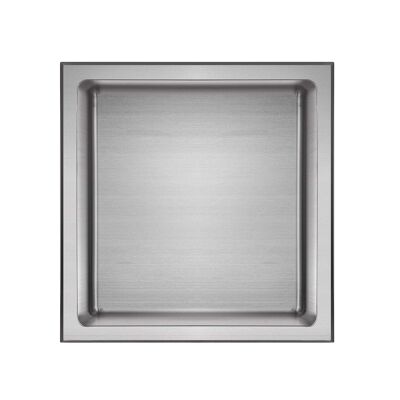 Nicho de pared Stilform de acero inoxidable cepillado en 30x30, 60x30 o 90x30 cm