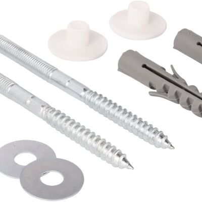 Fastening set for wall mounting of the washbasin