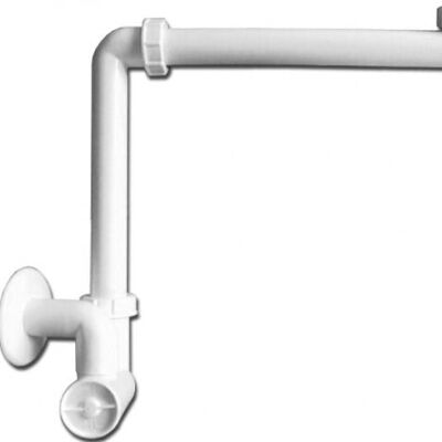 Space-saving washbasin furniture siphon DN32x5/4"