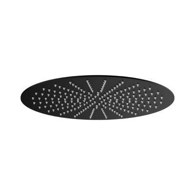Soffione a pioggia Stilform Luxury in acciaio inox tondo da 40 cm ULTRA PIATTO in nero opaco