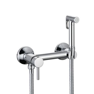 Design toilet/bidet hand shower complete set with mixer exposed