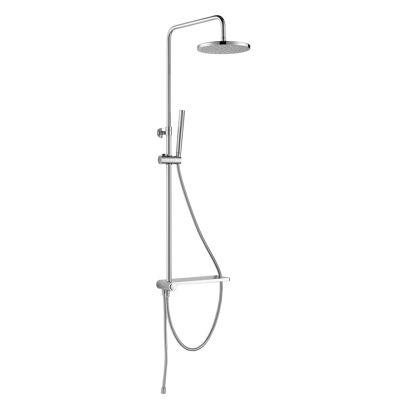 Designer shower column "Sky" Height-adjustable with rain shower and hand shower