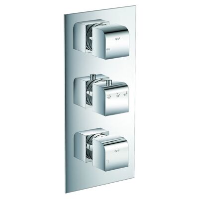 Soho 2-way flush-mounted thermostatic fitting including flush-mounted part