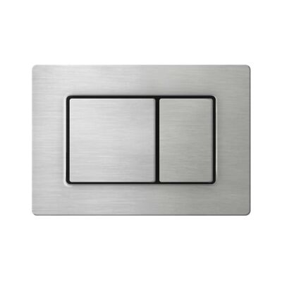 Flush plate stainless steel Compatible with Geberit Duofix Sigma (UP 320) 2 volume flush