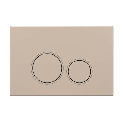 Placca di azionamento champagne oro opaco Compatibile con Geberit Duofix Sigma (UP 320) Risciacquo a 2 volumi