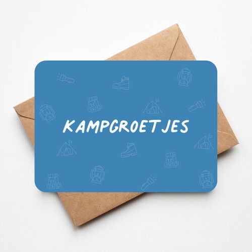 Kampgroetjes - donkerblauw